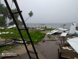 Puluhan Rumah Warga di Desa Tawa Rusak Parah Akibat Diterjang Angin Puting Beliung