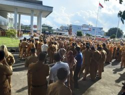 Pasca Cuti Bersama, Wali Kota Ternate Pimpin Apel Gabungan dan Halalbihalal