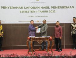 Penyerahan LHP, BPK Nilai Kinerja Keuangan Pemkot Ternate Sesuai Kriteria
