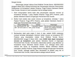 Upaya Gulirkan Sekda Ternate Pupus di Tangan KASN