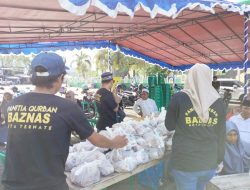 Hari Kedua, Baznas Ternate Salurkan Daging Kurban