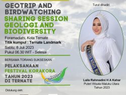 8 Juli, BP Aspiring Geopark Ternate Gelar Geotrip and Birdwatching