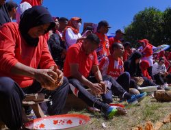 Wawali Tidore Ikut Lomba Cukur Kelapa di Kelurahan Afa-afa