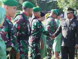 25 Prajurit di Kodim 1508 Tobelo Naik Pangkat