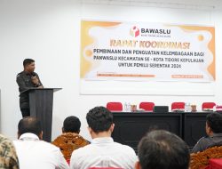 Bawaslu Tidore Temukan 2 Kasus Pelanggaran Pemilu 2024