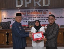 Wali Kota Tidore Sampaikan LKPJ Tahun 2023