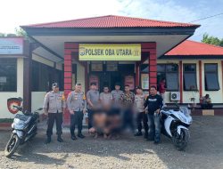 Polsek Oba Utara Tangkap Dua Pelaku Begal Asal Sulawesi Utara