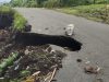 Bahaya! Ini Kondisi Jalan Menuju Lokasi Pengungsi di Halmahera Barat