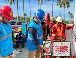 Perkuat Keselamatan dan Kesehatan Kerja, PLN UP3 Tobelo Gelar Peralatan dan APD Mitra Kerja KHS Distribusi