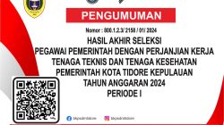 BKPSDM Tidore Umumkan Hasil Seleksi PPPK