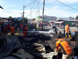 Lalai, Satu Kios Sembako di Halmahera Barat Ludes Terbakar