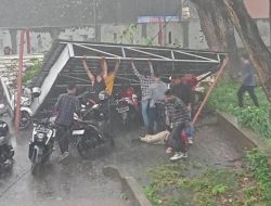 Nahas! Mahasiswa UMMU Ternate Tertimpa Atap Parkiran