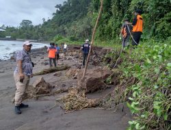 Jalan Penghubung di Halbar Putus, BPBD Imbau Warga Waspada